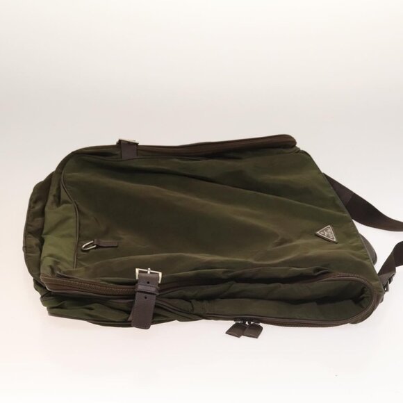 PRADA Garment Cover Nylon Khaki Silver Auth - Picture 3 of 15